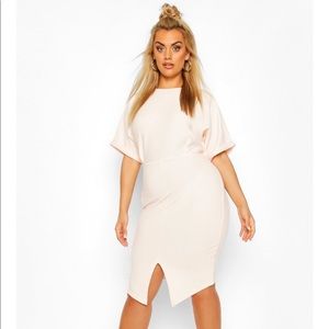 BLACK Plus Wiggle Midi Dress